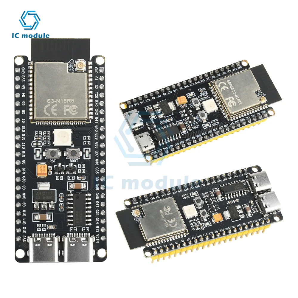 

ESP32-S3-N16R8 Core Development Board WiFi BLE Development Board Ultra-Low Power ESP-32 ESP-32S ESP 32 Micro USB Type C