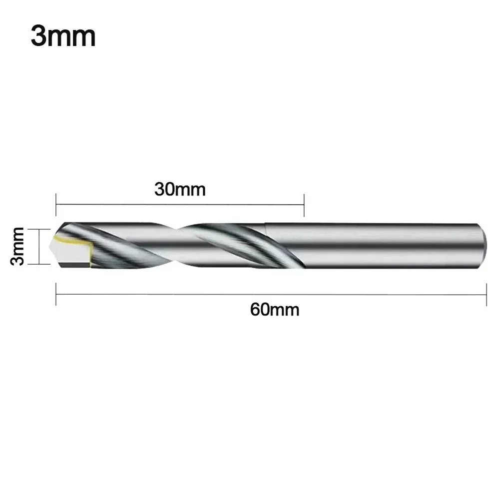 Spiral Groove Drill Carbide Drill Bits High Hardness Precision Drilling Round Handle Smooth Chip Removal Strong Wear Resistance