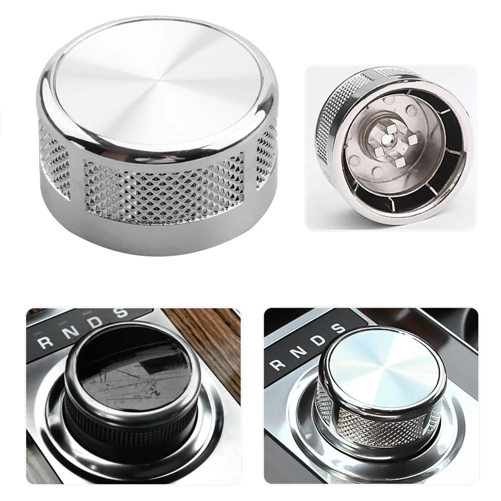 Car Gear Shift Selector Knob Upgrade Chrome Fit for Land Rover