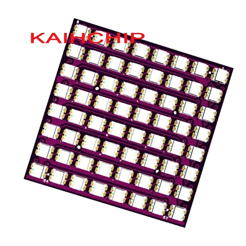Dotstar High Density 8x 8 Matrix 64 Bit Rgb Led Pixel Screen