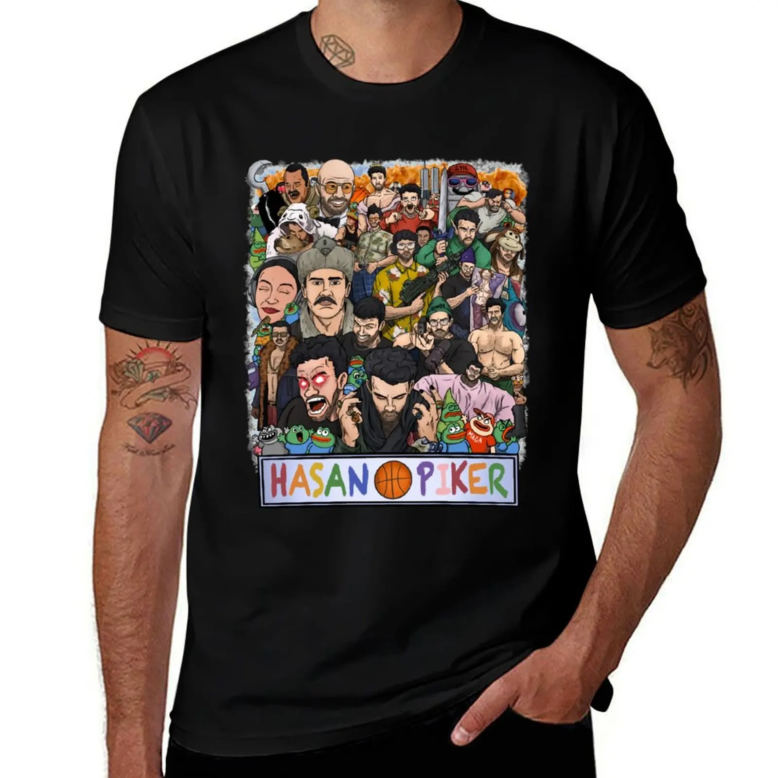 

Classic Tubbo Hasan Piker Retro Style T-Shirt t shirt custom print man t shirt cotton T-Shirt