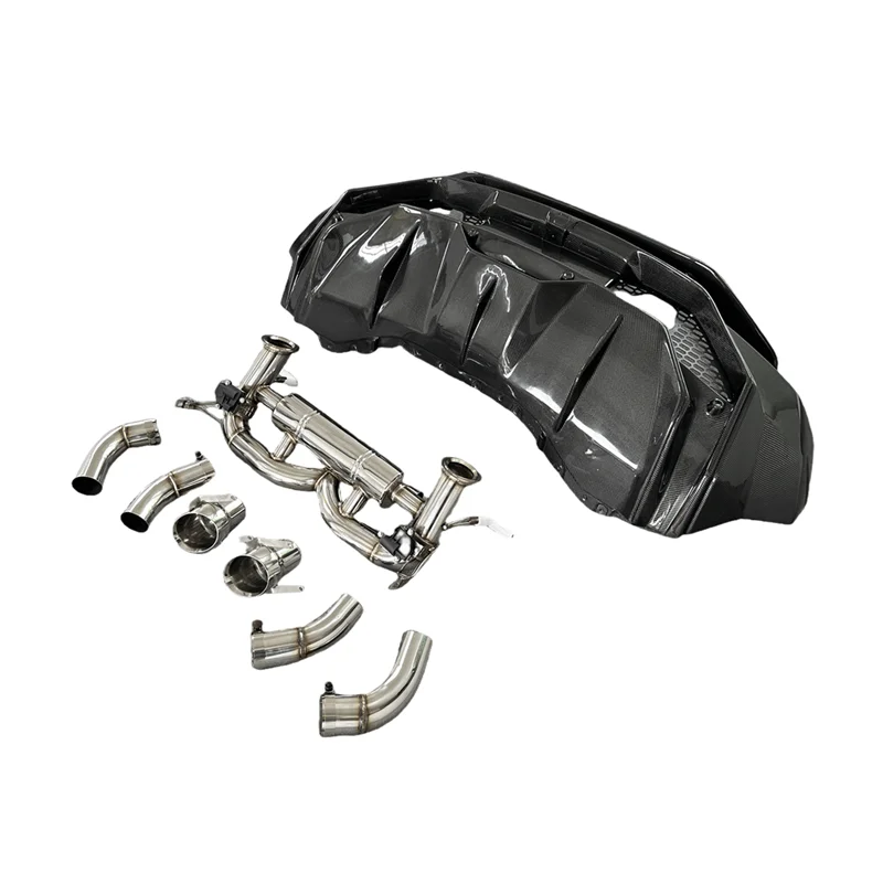 

Tecnica Style Partial Carbon Fiber Car Rear Bumper for Lambo Huracan LP610 LP580 EVO Popular 2014+