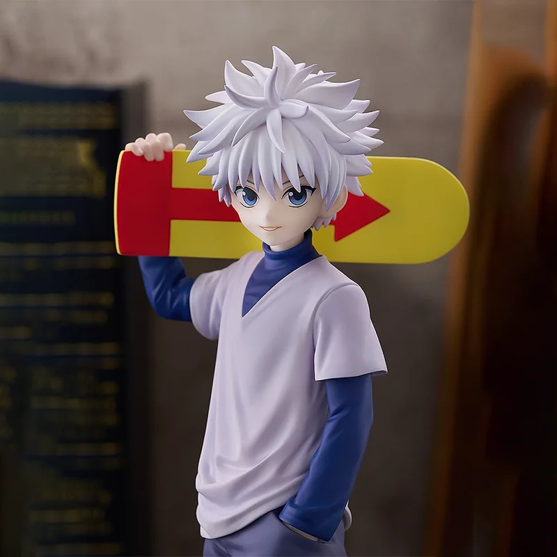 【100%original】GOOD SMILE COMPANY  Hunter × Hunter - Killua Zoldyck Pop Up Parade L H=21CM Garage Kit Action Figure Gifts Toys