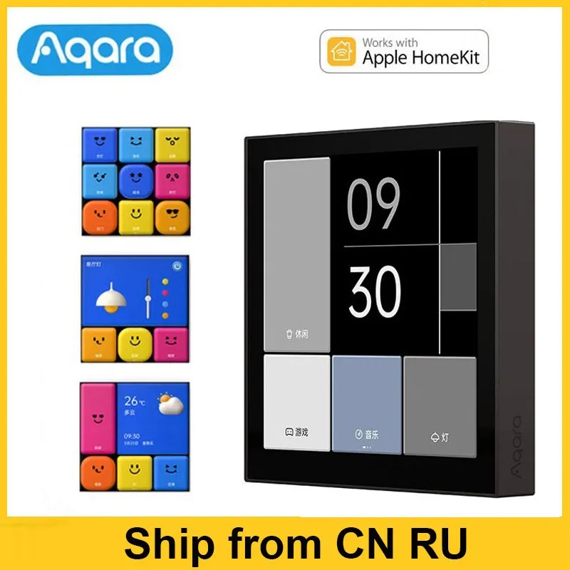 Aqara Smart Switch S1E smart home Touch Control Scene Panel LED Touch Panel Voice Control Remote Switch Homekit Aqara APP