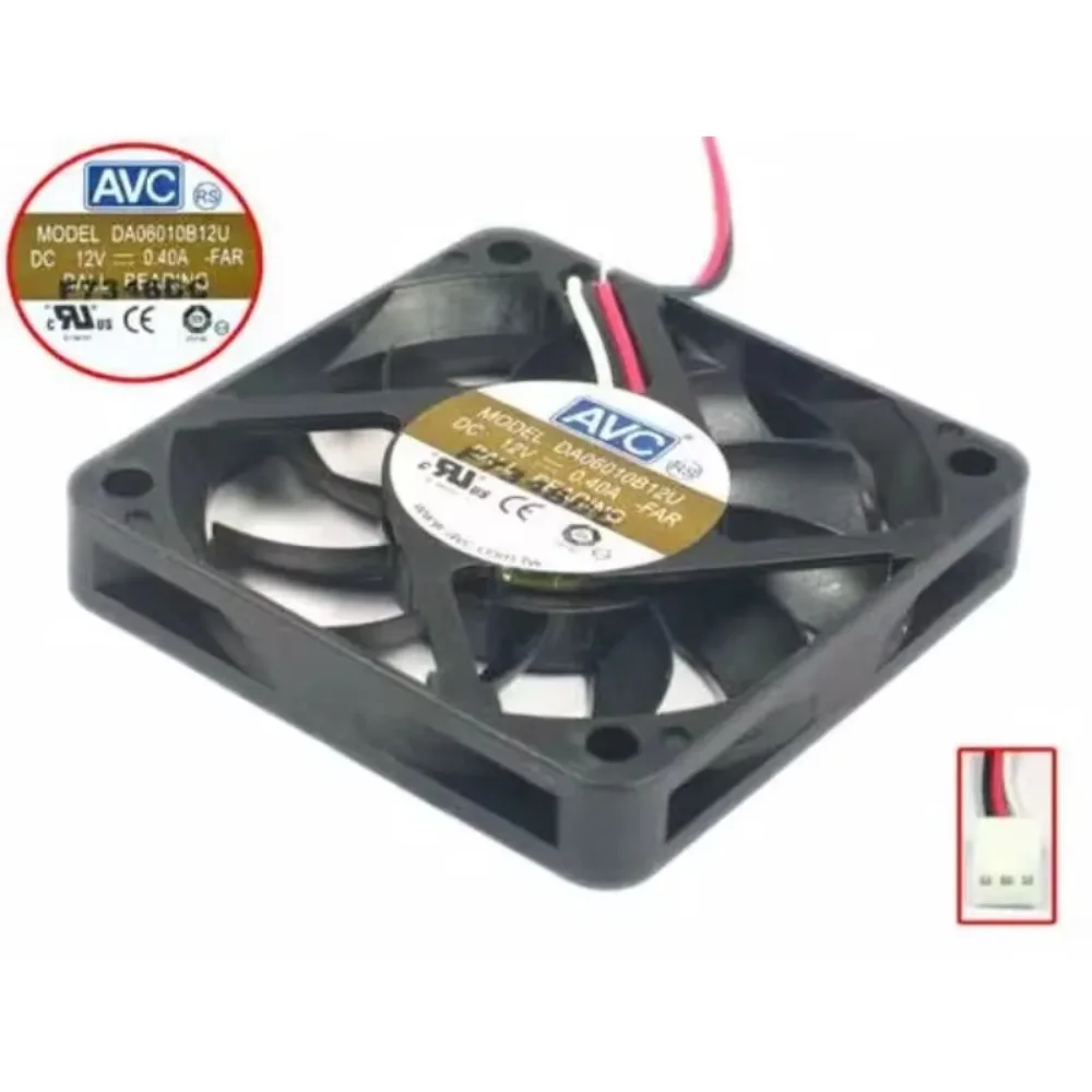

Вентилятор охлаждения AVC DA06010B12U FAR, 12В, 0.4А, 60x60x10мм, 3-проводной