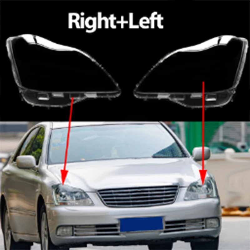 

1 Pair Car Headlight Lens Cover Head Light Lamp Lampshade Front Light Shell For Toyota Crown 2005 2006 2007 2008 2009