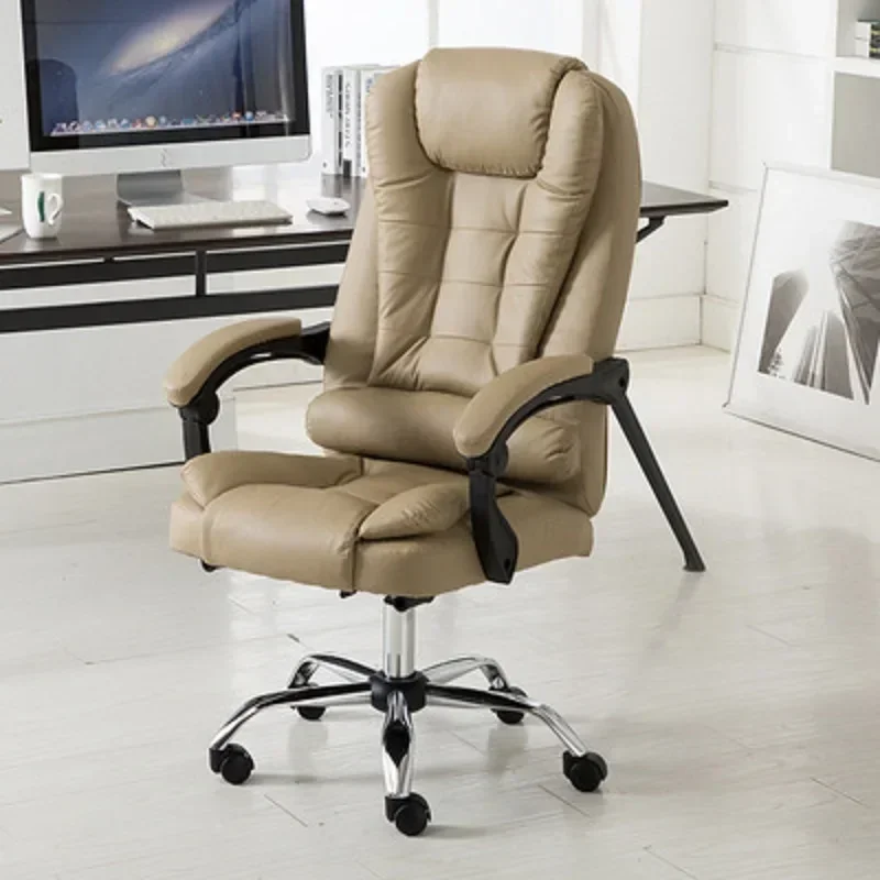 

Computer Chair Home Office Chair Massage Footrest Lift Swivel Chair Modern Minimalist Lunch Break Seat 2023