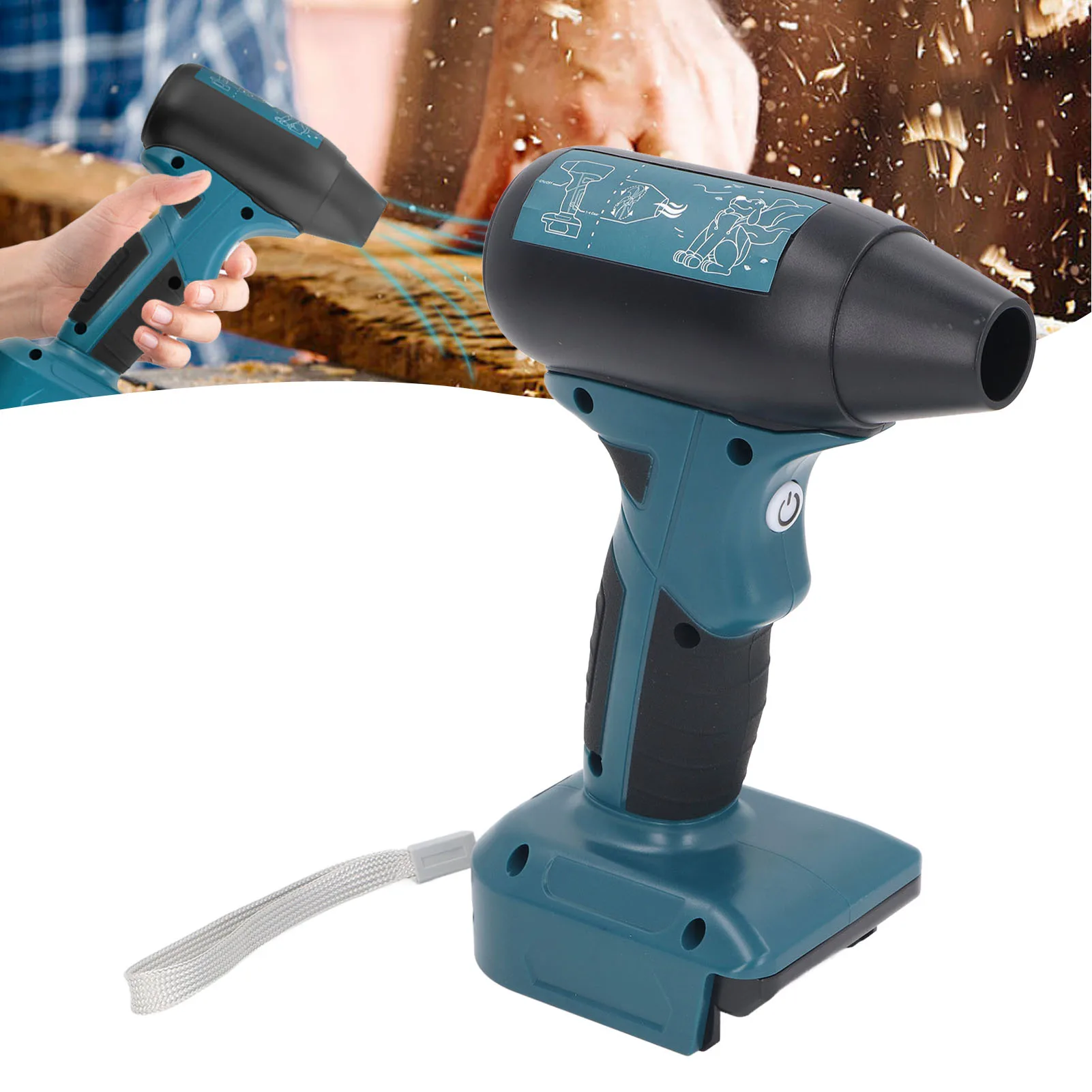 

Jet Fan 130000RPM Powerful 4 Speed Cordless for BAT622 BAT609 BAT618G BAT609G BAT618 18V Battery Blower Jet Dry Blower