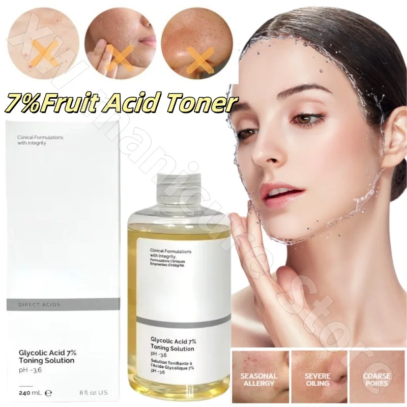 

Fruit Acid Toner 7% Deep Cleansing Blackhead Hydrating Moisturizing Moisturizing and Brightening Skin Color Essence Water