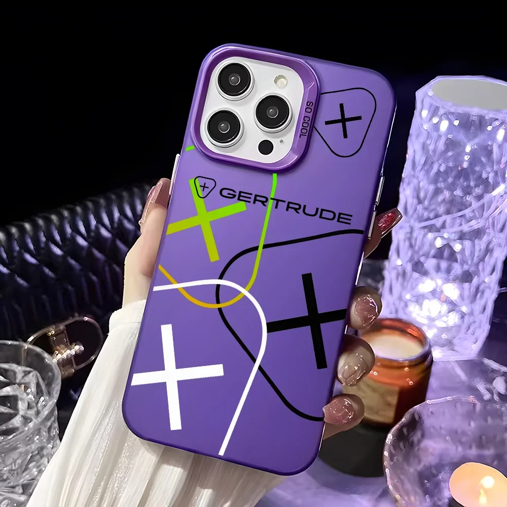 شعبية G-Gertrudes الأزياء الإبداعية آيفون حالة 16 15 14 13 12 11 برو XR XS ماكس 7 8 زائد لينة الهاتف Y2k غطاء #6