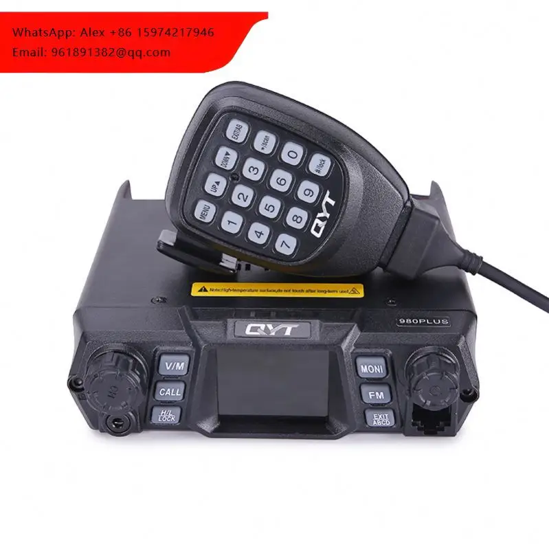 

Мобильная радиостанция QYT KT-980plus100W с двумя дисплеями и двумя диапазонами частот для автомобиля