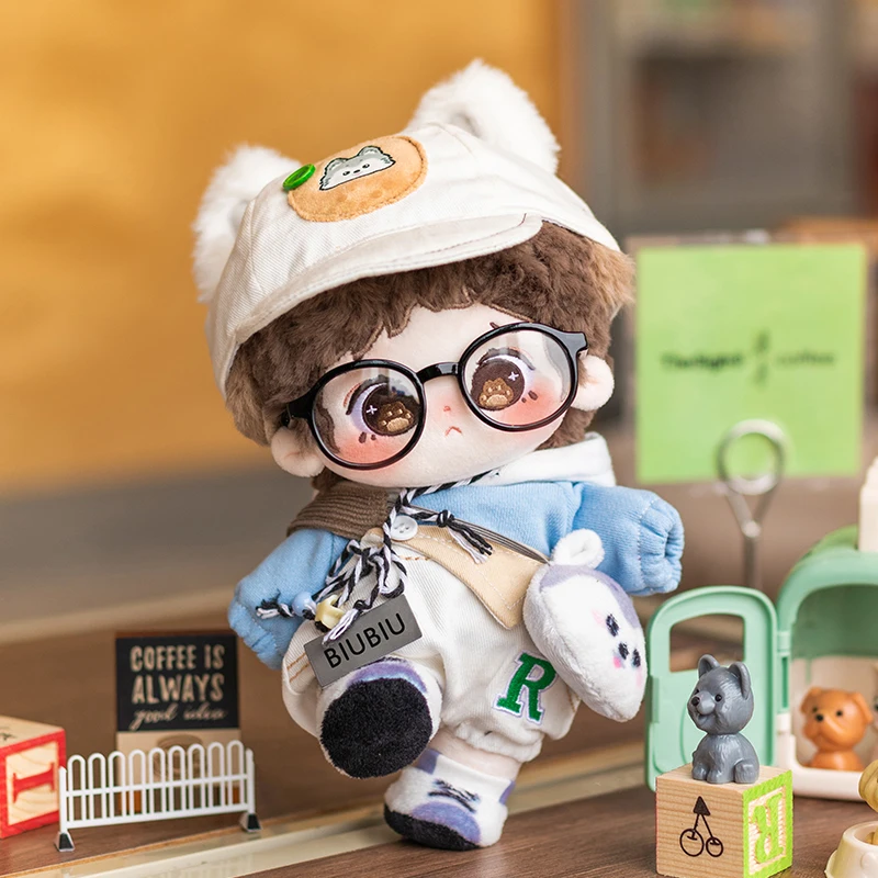 Buyoubuyou, muñeca de algodón de 20cm, muñeca masculina Original, ropa de muñeca genuina, ropa de repuesto de felpa, regalos sorpresa de cumpleaños Kawaii