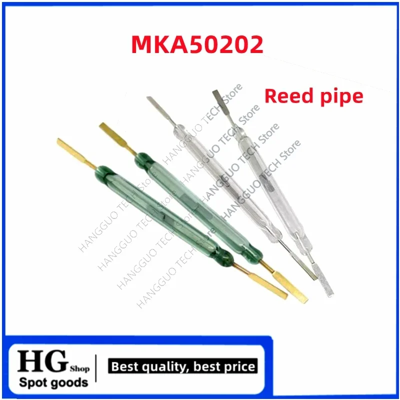 

5PCS/Lot MKA50202 Reed tube 5*50MM normally open type high-power high-current 5A 250W sensor magnetic control switch MKA50202