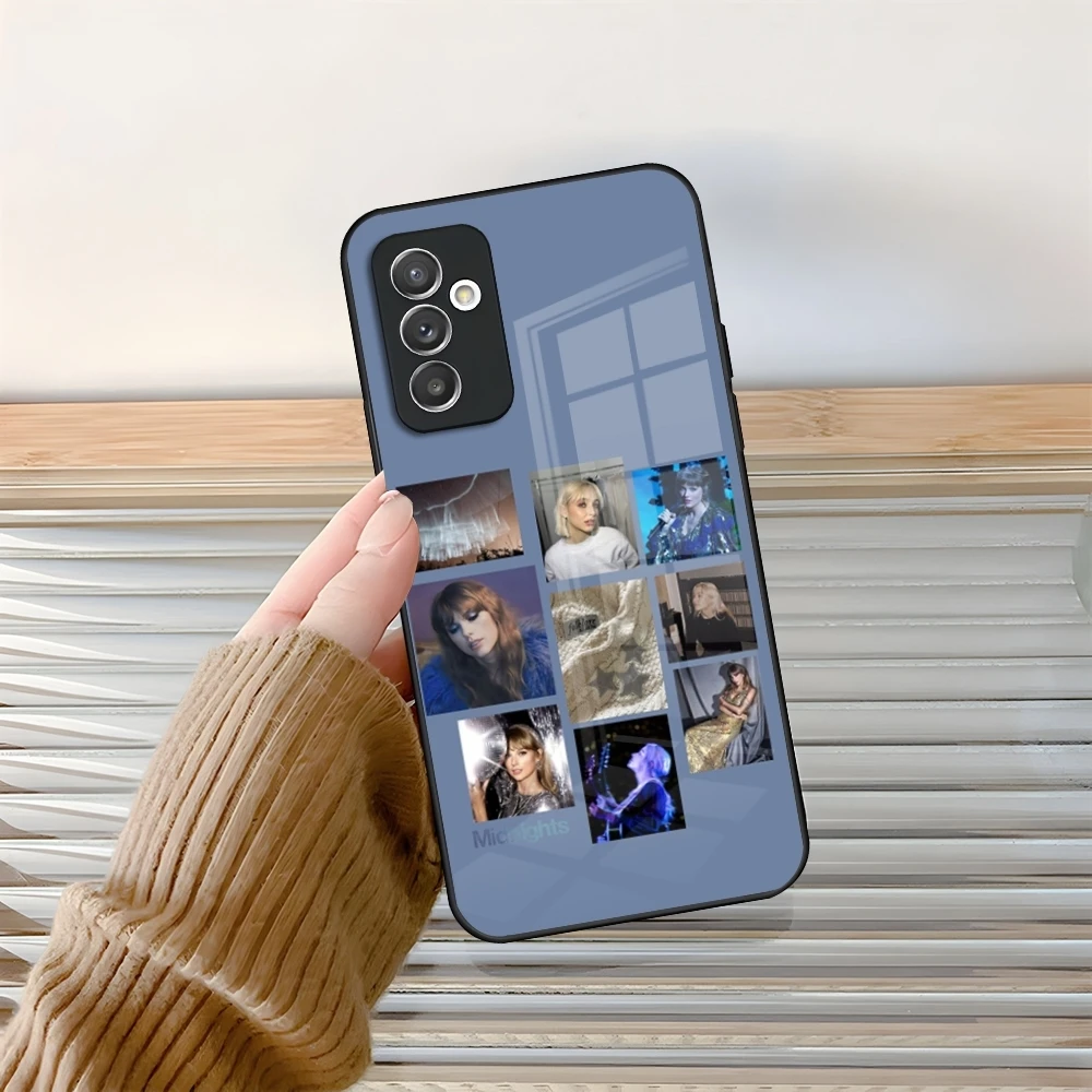 EmmaS ChamberlainS جراب هاتف زجاجي لهاتف سامسونج جالاكسي S24 S25 S21 S22 S20 S23 Ultra Fe Plus A34 A54 A24 A16 A52 M54