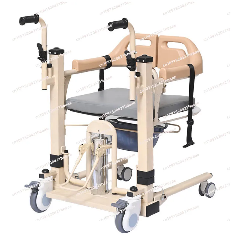 Suitable for Rehabilitation nursing transfer machine, mobile artifact with adjustable anti slip lifting seat and toilet chair
