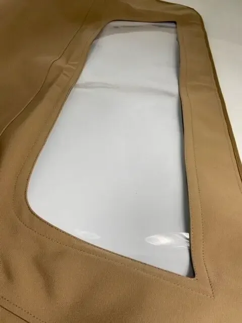 Brand New Fits for Chevy Corvette 1986-93 Convertible Soft Top With Plastic Window Tan Canvas CHE5156165 930039