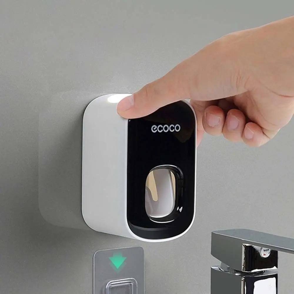 Creative ABS Lazy Wall Mount Presser Automatic Toothpaste Dispenser Toothpaste Squeezer Toothbrush Holder Bathroom Accessories