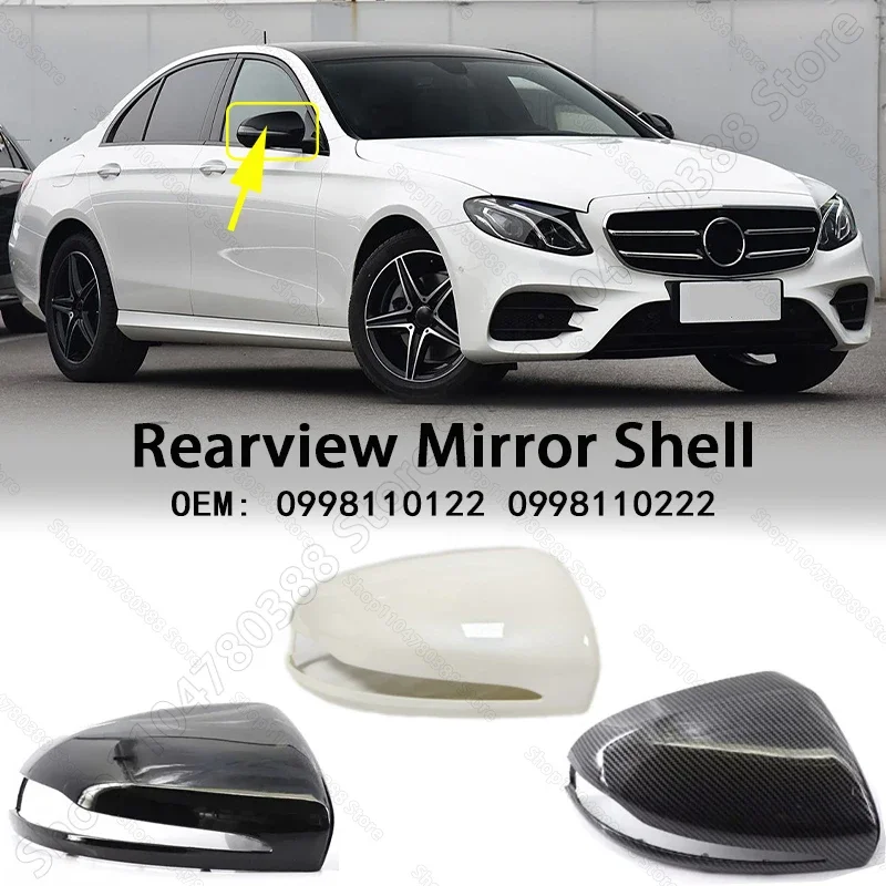 For Mercedes Benz C E S G GLC Class 2014-2021 W205 W213 W463 W222 W253 X205 Rearview Mirror Cap Covers LHD 0998110122 0998110222