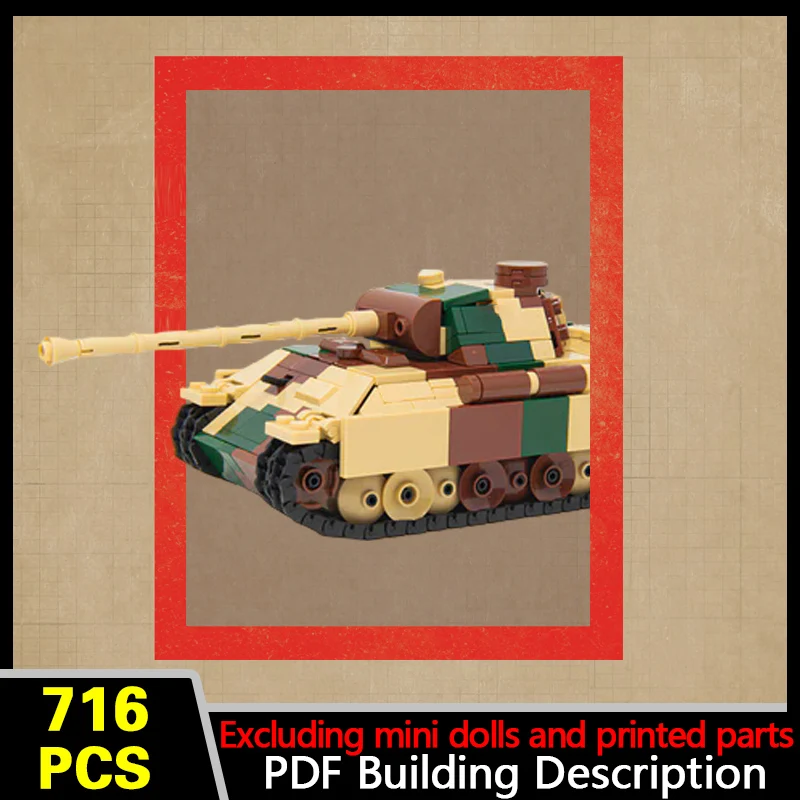 Panther Ausf. A Tank Model MOC Building Bricks War Equipment Modular Technology Gifts Holiday Assemble Children Toys Suit