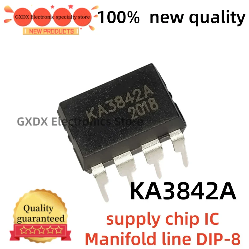 10-30-50piezas/lote 100% nuevo quality KA3842 KA3842A TL3842 DIP8 charger supply chip IC Manifold line DIP-8