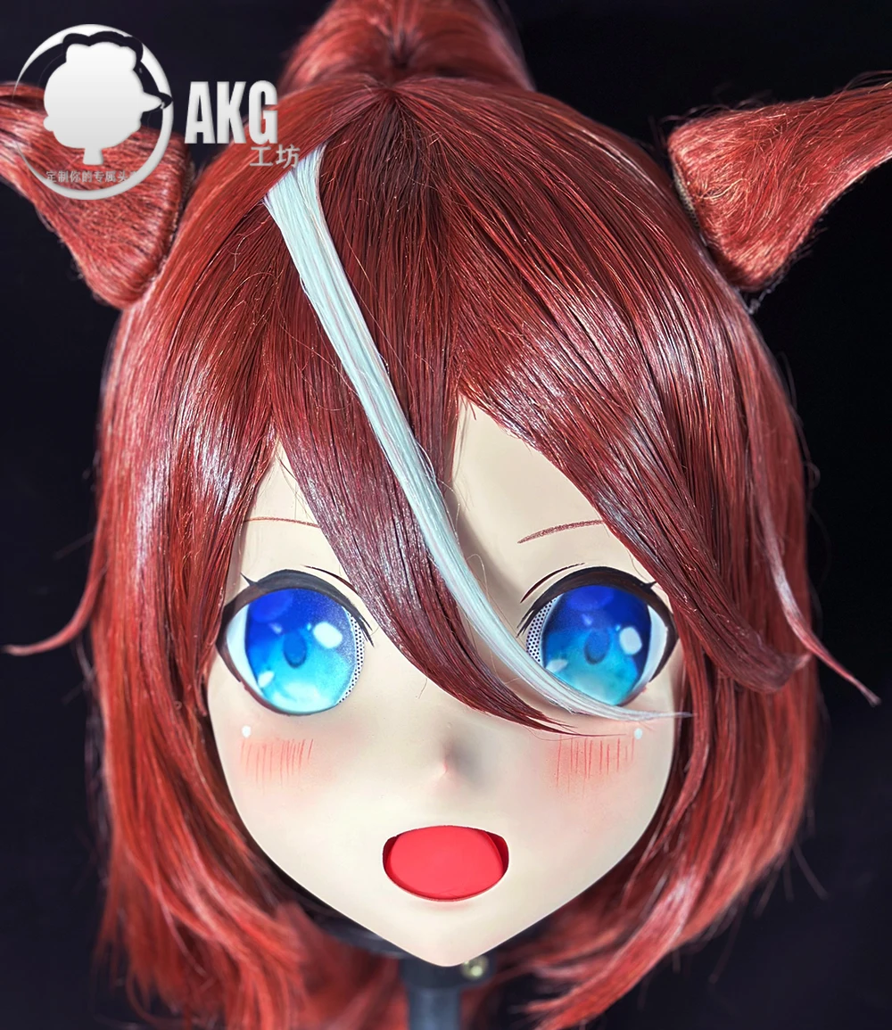 

(AL76)Customize Character Crossdressing Female/Girl Resin Full/Half Head With Lock Anime Cosplay Japanese Animego Kigurumi Mask