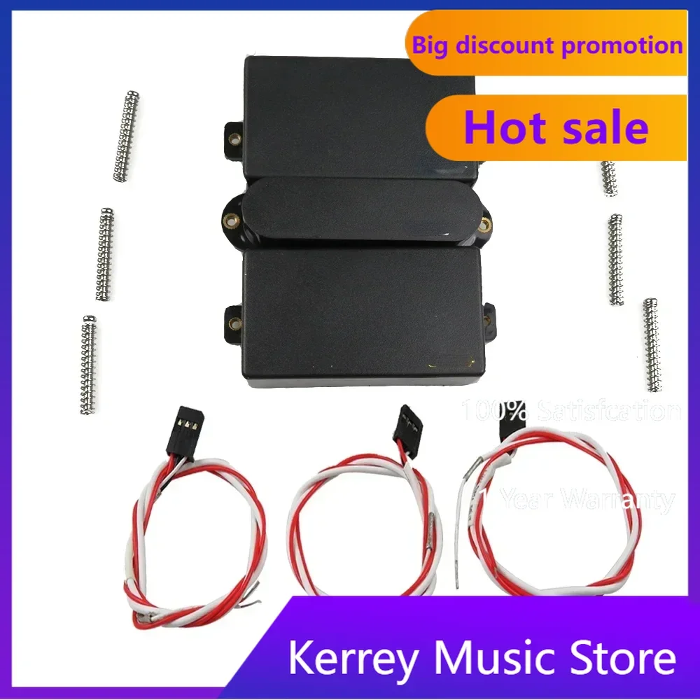 

Black Active HSS HSH Guitar Pickups Set Single Coil Pickup Bridge Humbucker for Electric Guitar