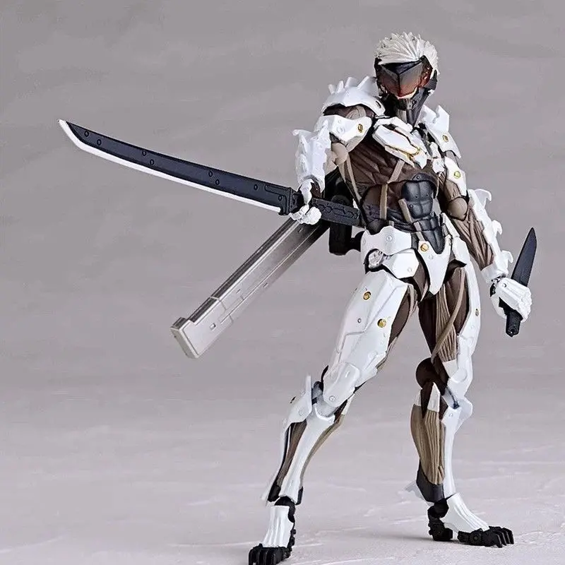 Hot Kaiyodo The Ocedo Yamaguchi 140 Ex Metal Gear Action Figure Mgs Raiden Metal Gear Rising Rising Thunder Hand Gift Doll Toy