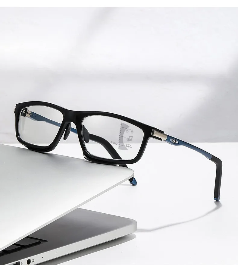 Lichtempfindliche Farbwechsel-Sport-Reise-Multifokusbrille für den Außenbereich mit langem und nahem Dual-Purpose-Lesebrille 81304 – Detail 10