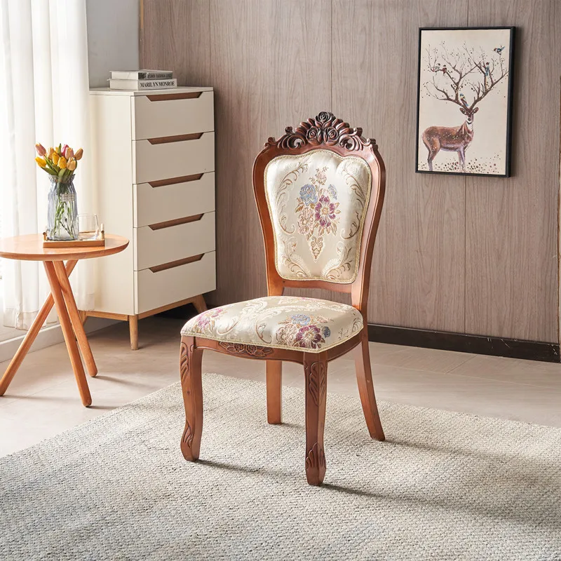 Luxury Nordic Dining Chair Accent Comfortable Waiting Minimalist Dining Chair Lounge Throne Vanity Sillas Para Comedor Furniture
