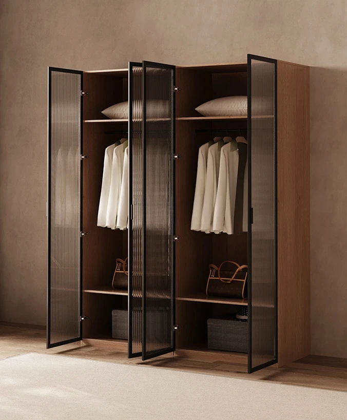 Sili Style Open Cloakroom Metal Wardrobe Home Bedroom Small Apartment Component Wardrobe