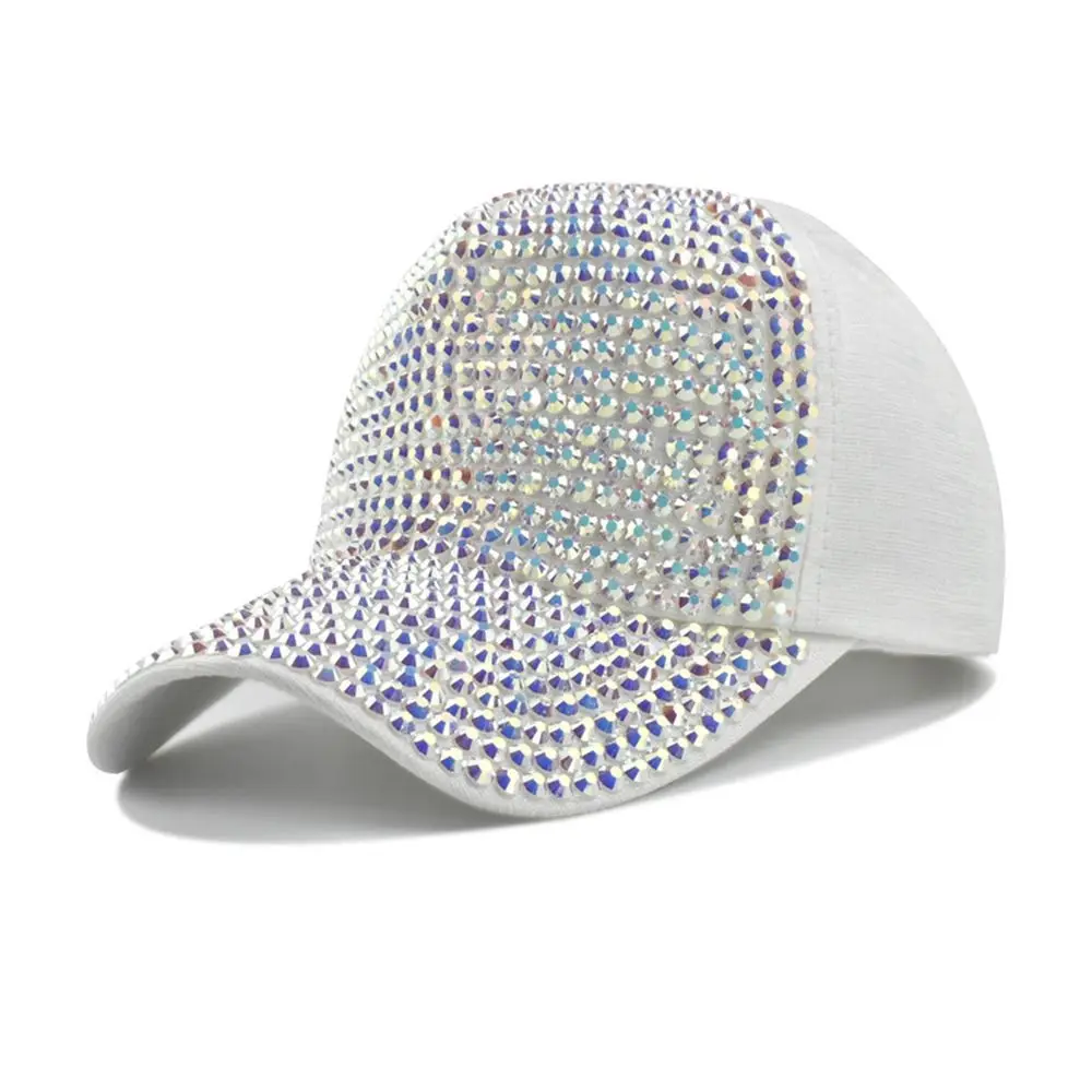 Fashion Vintage Luxury Rhinestones Baseball Caps Shiny Sequins Cap Sunscreen Hats Baseball Hats