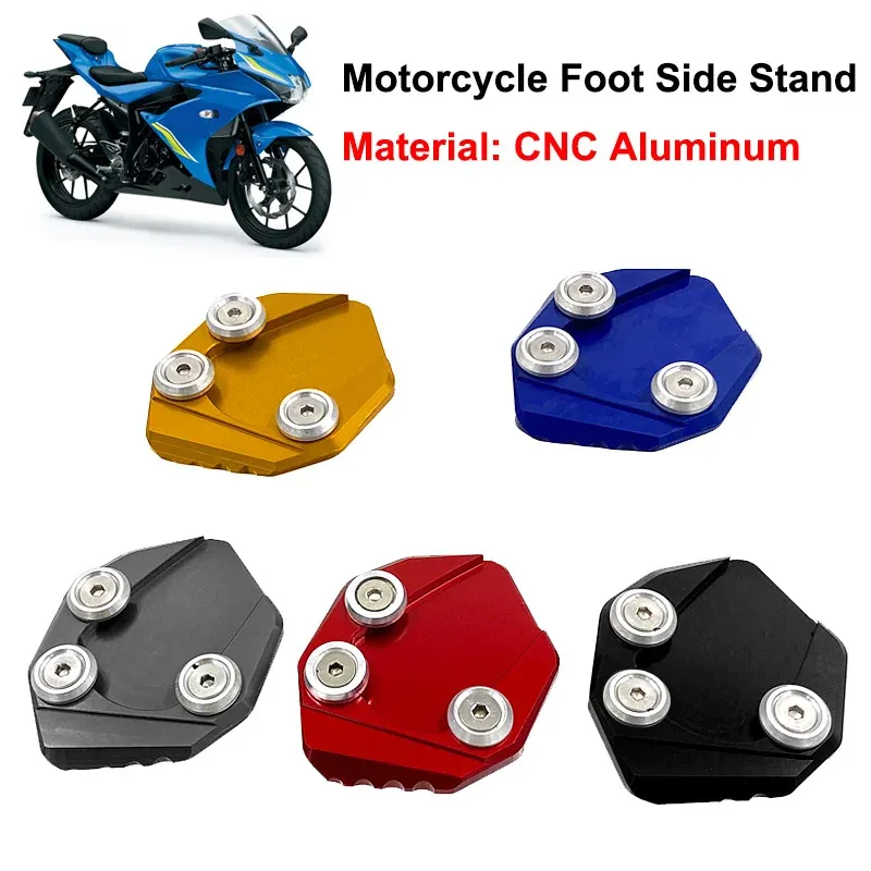 For SUZUKI GSX-R125 GSX-R150 GSXS125 GSXS150 GSXR GSXS 125 150 Motorcycle Kickstand Foot Side Stand Extension Pad Support Plate