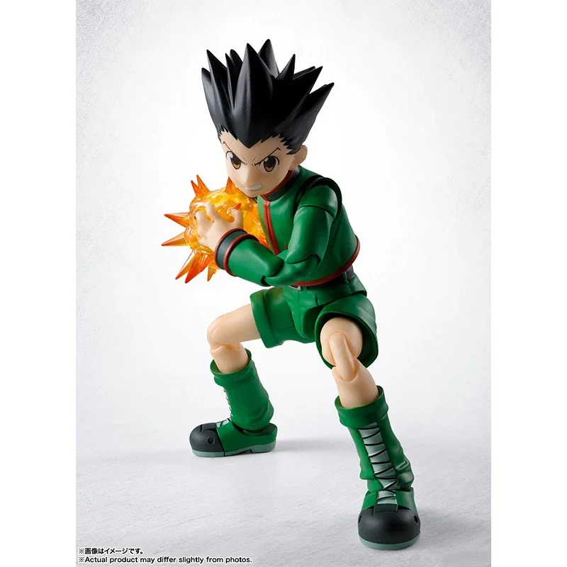 Na Stanie Bandai Oryginalne Pudełko S.H.Figuarts Hunter x Hunter Killua Gon Anime Figurka Akcji Gotowy Model Zestaw Zabawka Prezent dla Dziecka