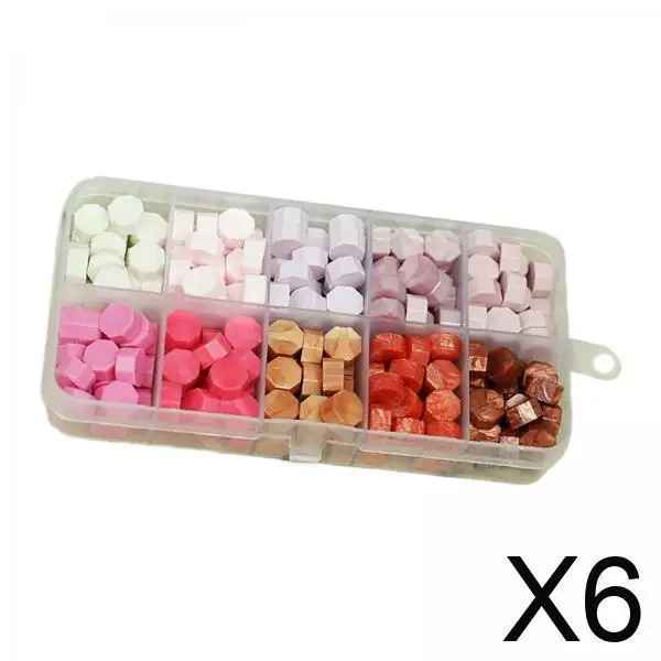 

6x200шт бусины разноцветные DIY бусины для подарочной упаковки уплотнительные карты конверты