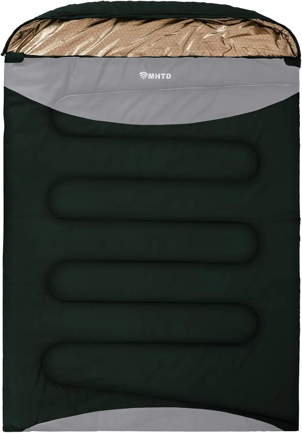 

Всесезонный двухместный спальный мешок для взрослых, 0 ° Водонепроницаемый брезент с классом защиты F, портативный, для кемпинга