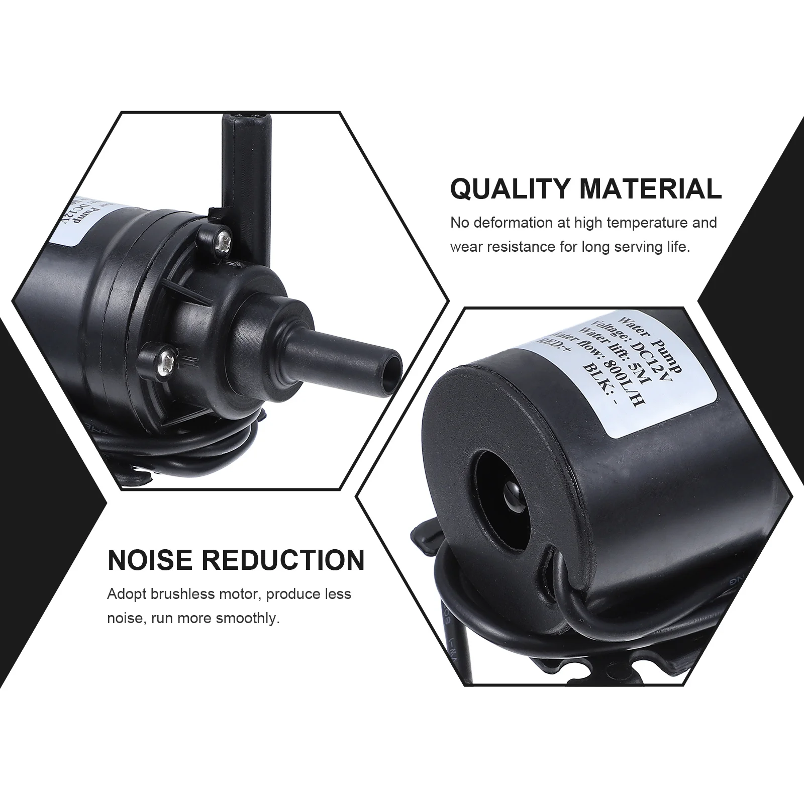 

1Pcs Silent Submersible Water Pump Motor Noise Reduction Circulating Booster Pump for Shower Hydroponic Dishwasher