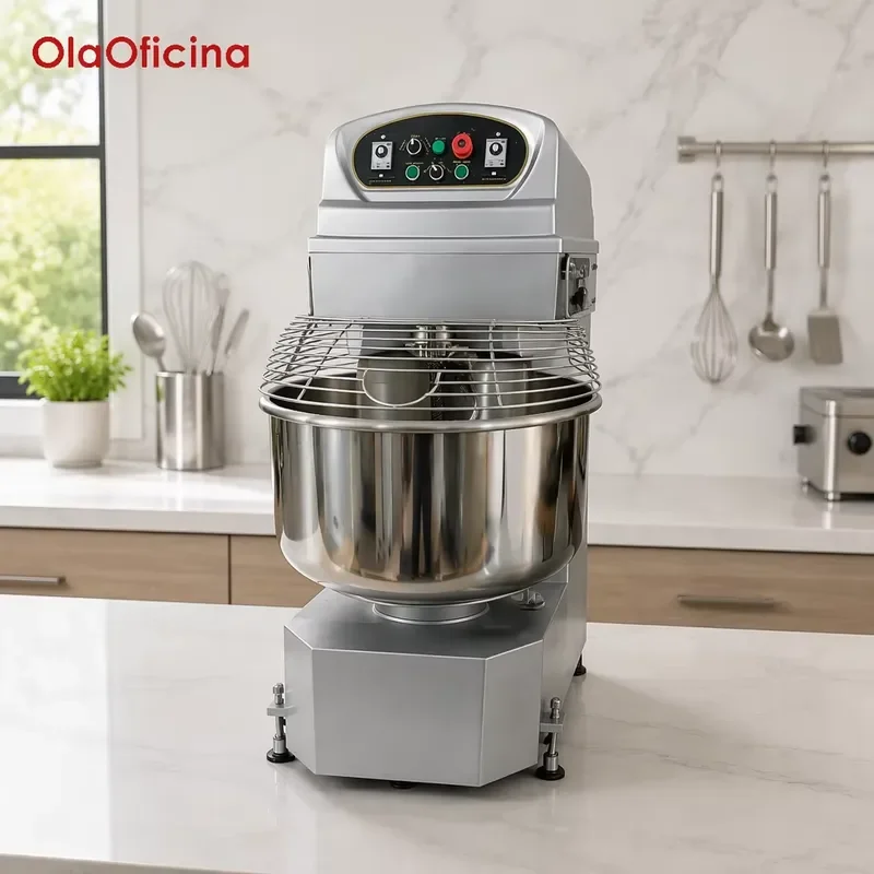 Planetary Spiral Mixer 130L Bowl 50kg Flour Capacity 6.4KW Commercial Bakery Dough Kneading Machine Heavy Duty Industrial
