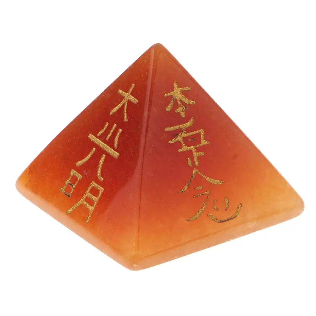 Pyramid Energy Stone Natural Crystal Pyramid Healing Gemstone Reiki Stone for Meditation and Energy Balance