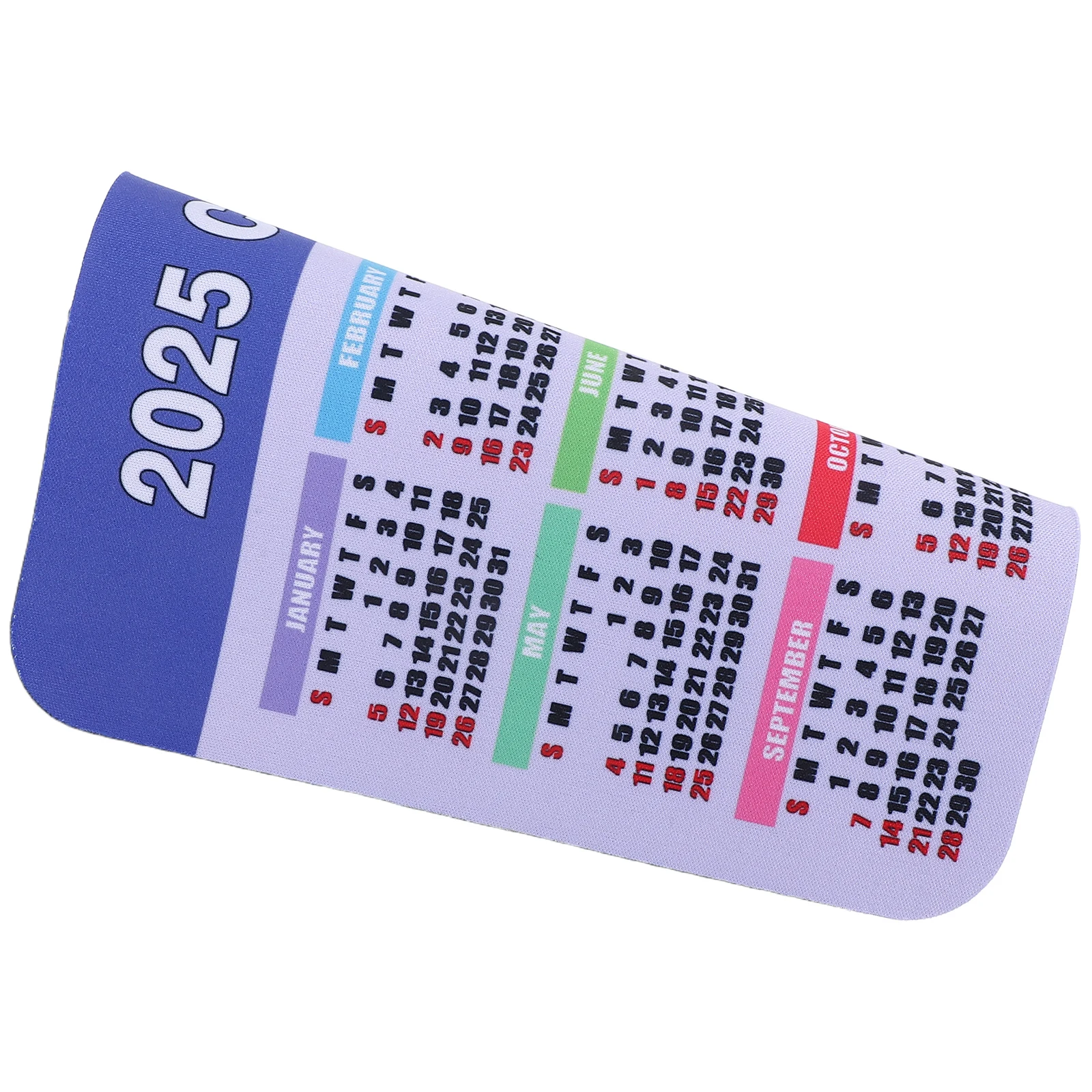 

2025 Calendar Mouse Pad Computer Desk Mat Non-Slip Rubber Surface Smooth Gaming Office Work Precision Mousepad for Laptop