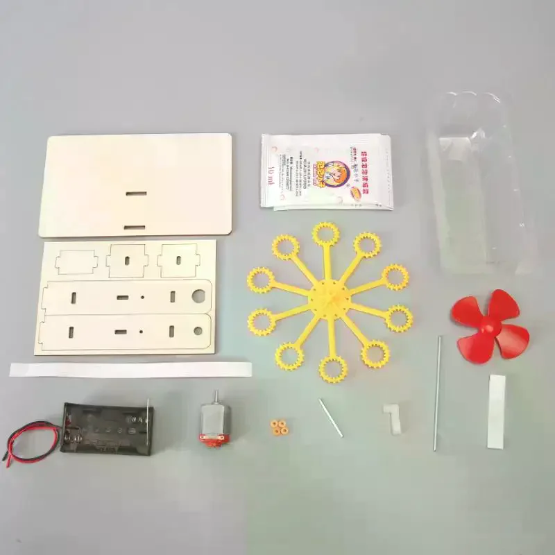 مجموعة واحدة من نماذج التجميع المصنوعة يدويًا للأطفال، لعبة ألغاز آلة فقاعات تعليمية، هدايا للأطفال #5