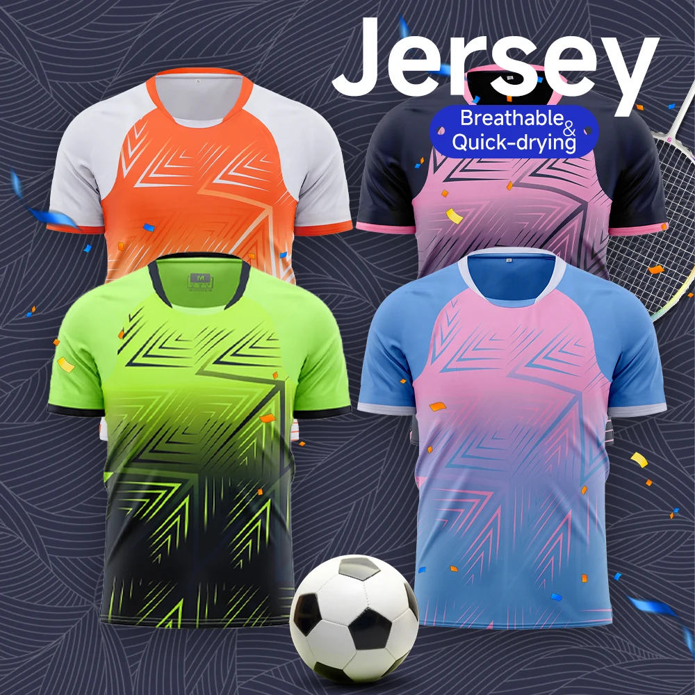 

Дышащая быстросохнущая летняя футбольная майка для взрослых и мужчин с принтом на заказ (сезон 2025/26)