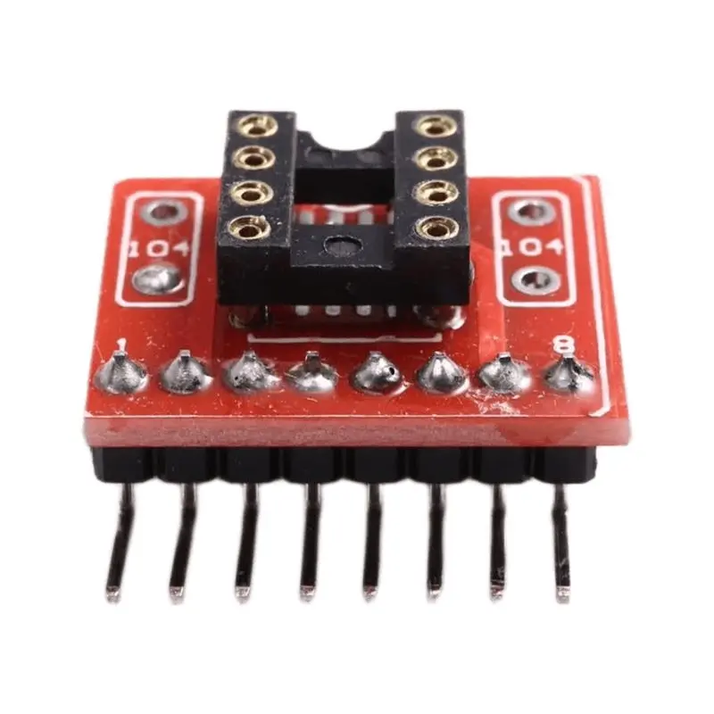 OP AMP Compatible Dual-Row DIP8 Socket Converter Single-Row ZIP SIP8 Package For NJM4558L NJM5532 4565 2114L HIFI Audio Upgrades