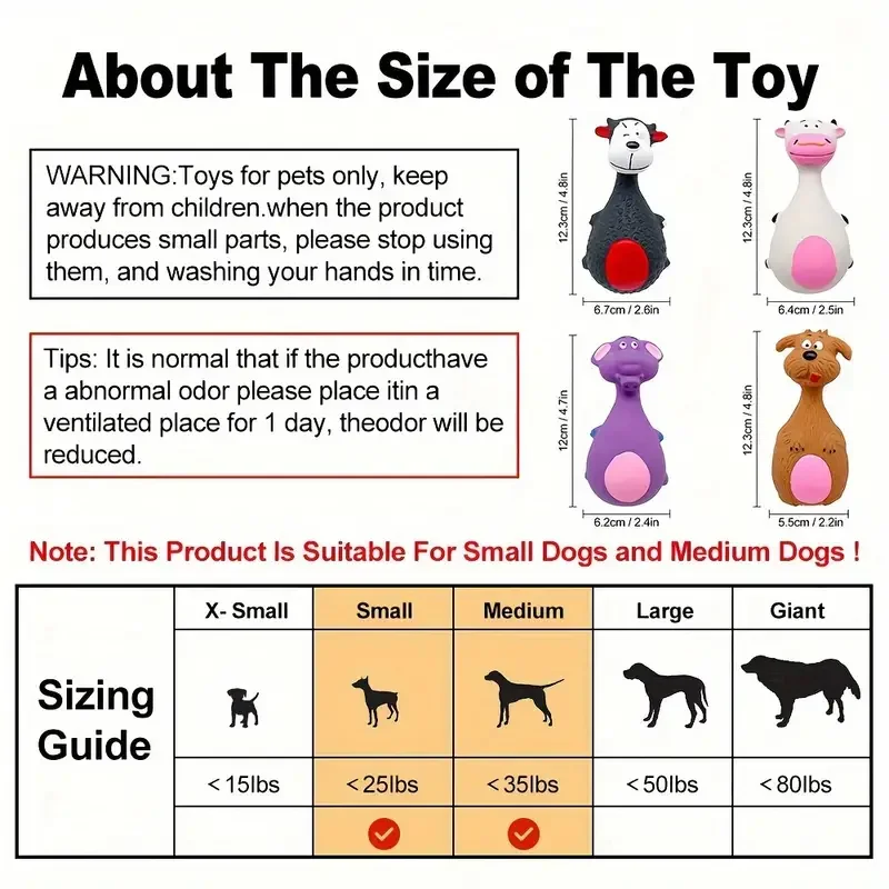 1 Piece Fat Bellied Cartoon Fun Bite Resistant Latex Sound Dog Toy Purple Elephant White Cow Brown Optional