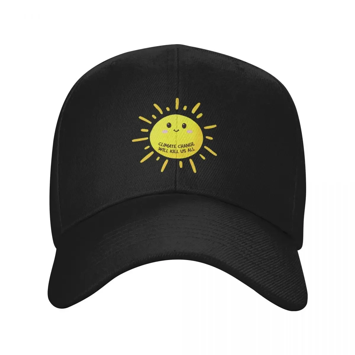 

Climate Change Will Kill Us All Baseball Cap Hip Hop Sun Hat For Children cute sailor cap for men Men Women's