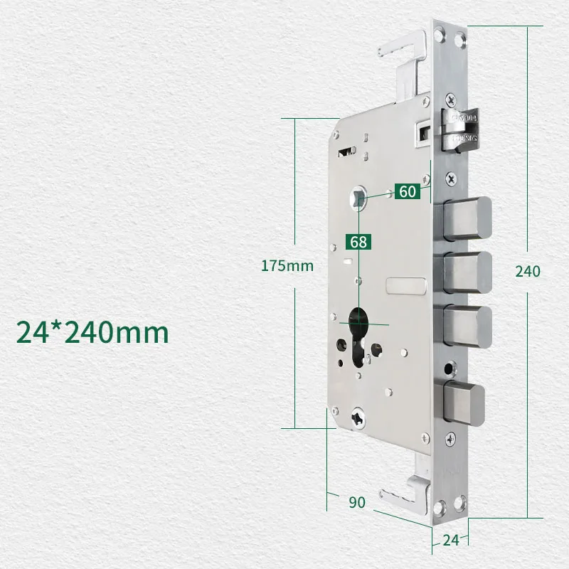 Stainless Steel Security Door Lock Body Smart Fingerprint Lock Body For Anti-theft And 6068 Fingerprint Lock Body Accessories