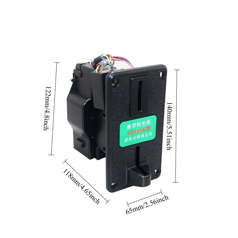 Original SH106K Coin Mechanism for Water Vending Machine Accepts 1Yuan 5Jiao Coins Coin Operated Games