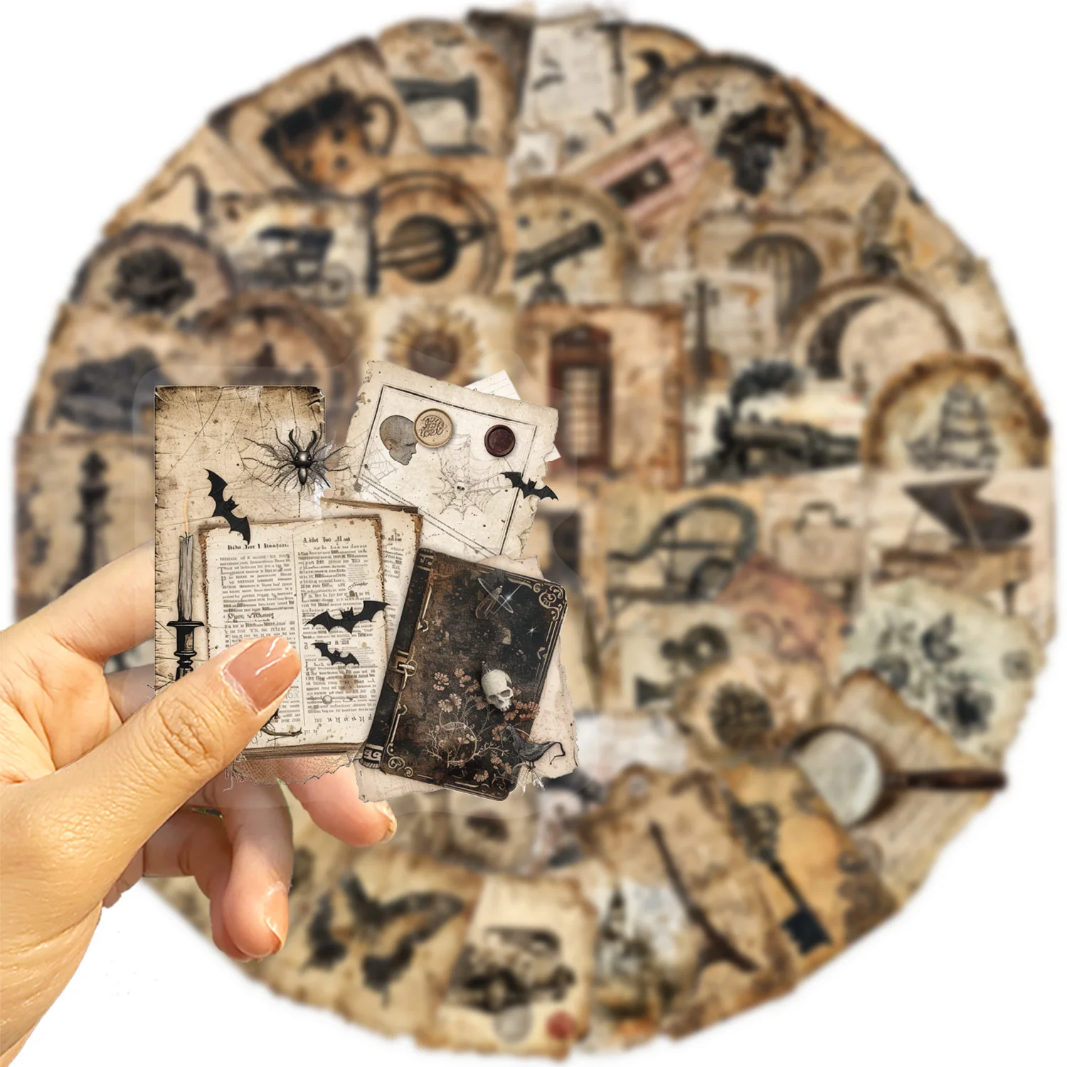 50 SZTUK Retro Naklejek DIY na Telefon Gitarę Laptop Walizkę Butelkę na Wodę Wodoodporne Naklejki Zabawki