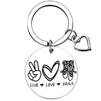 Dance Lover Gifts Teacher Keychain Dance Team Key Chain Pendant Thank You Teacher Present