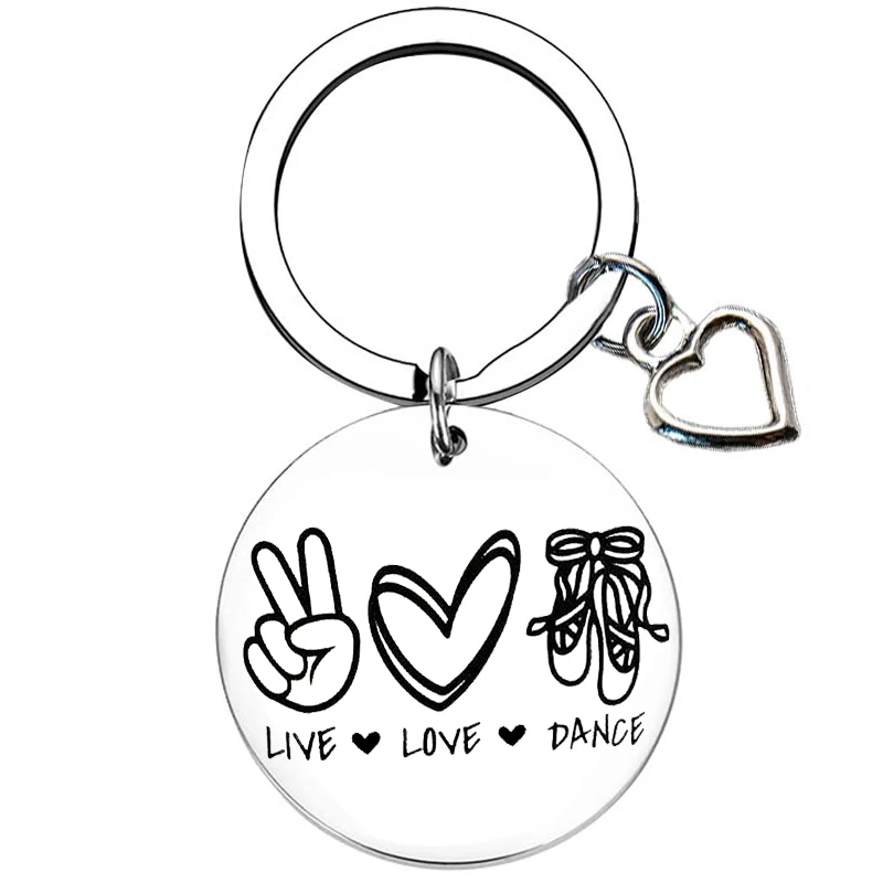 Dance Lover Gifts Teacher Keychain Dance Team Key Chain Pendant Thank You Teacher Present