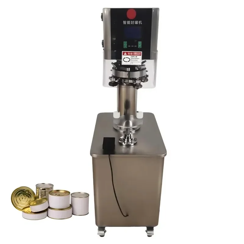 【Best-selling】Semi-automatic Non-rotating Jar Sealer Soda Tin Can Seamer Automatic Can Sealing Machine